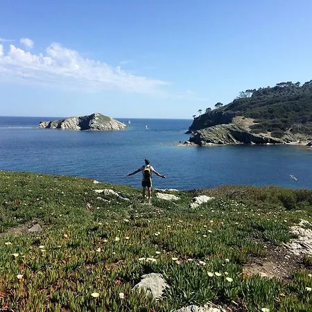 Badine Beach 5 Personnes Vue Jardin Avec Climatisation Hyeres
